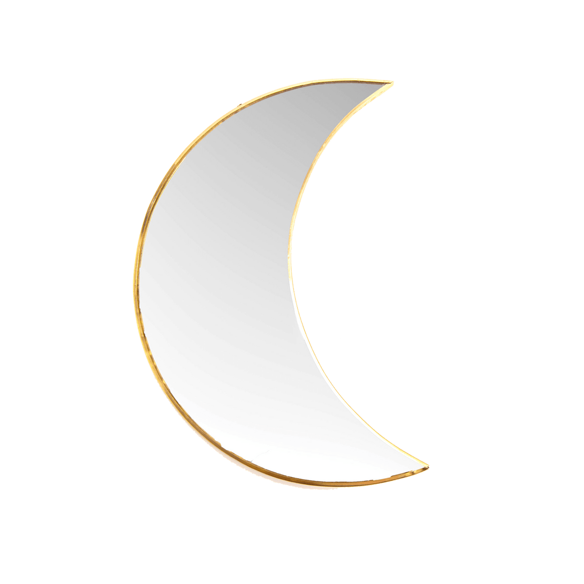 AMADEUS CADES Miroir en métal Lune Or
