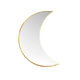 AMADEUS CADES Miroir en métal Lune Or
