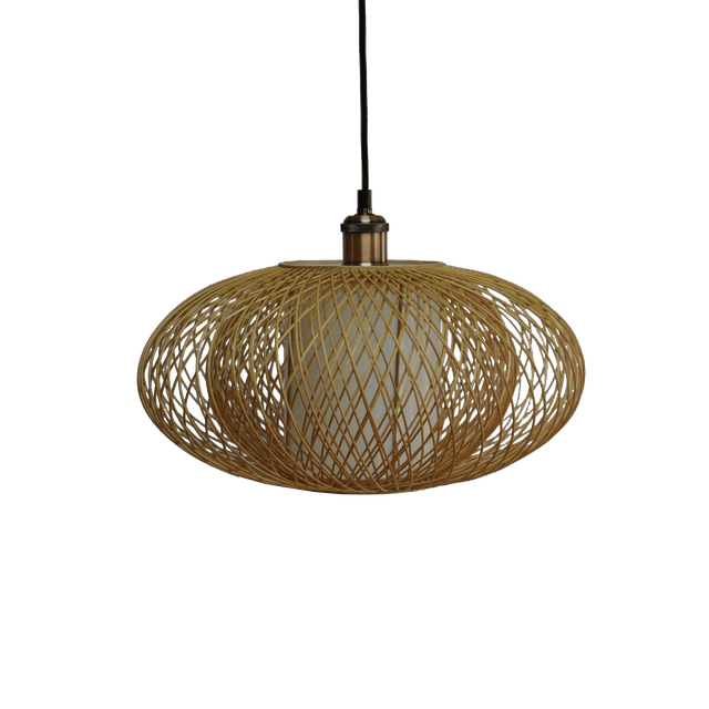 Abat-jour SARAH coloris bambou 25 x 40 cm