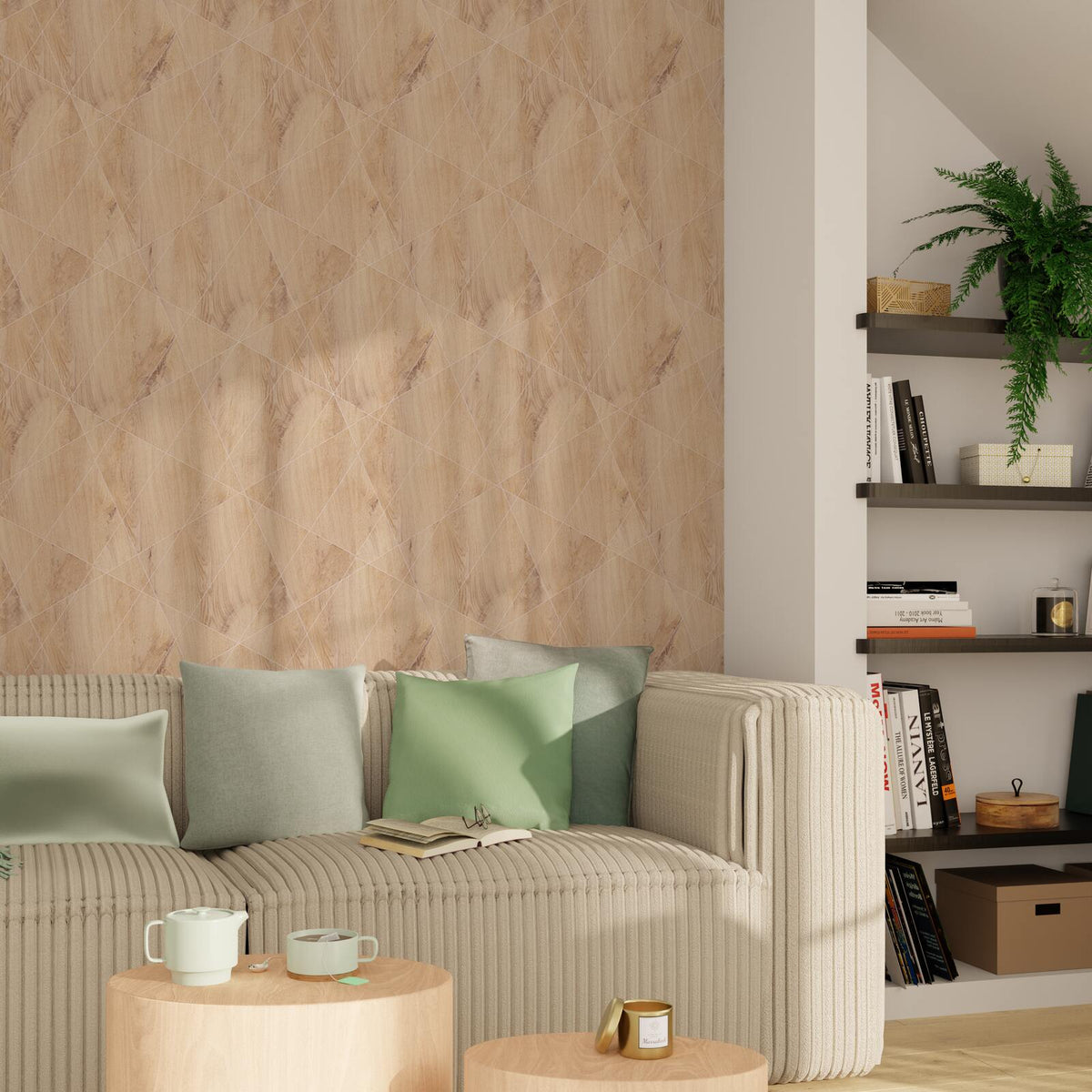 Papier peint intissé Kyoto Beige