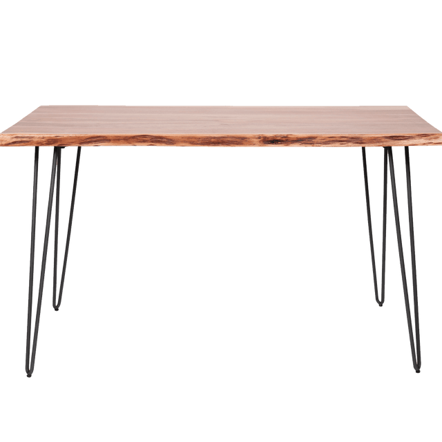 Table de salle à manger AKAL coloris acacia 130 x 70 cm