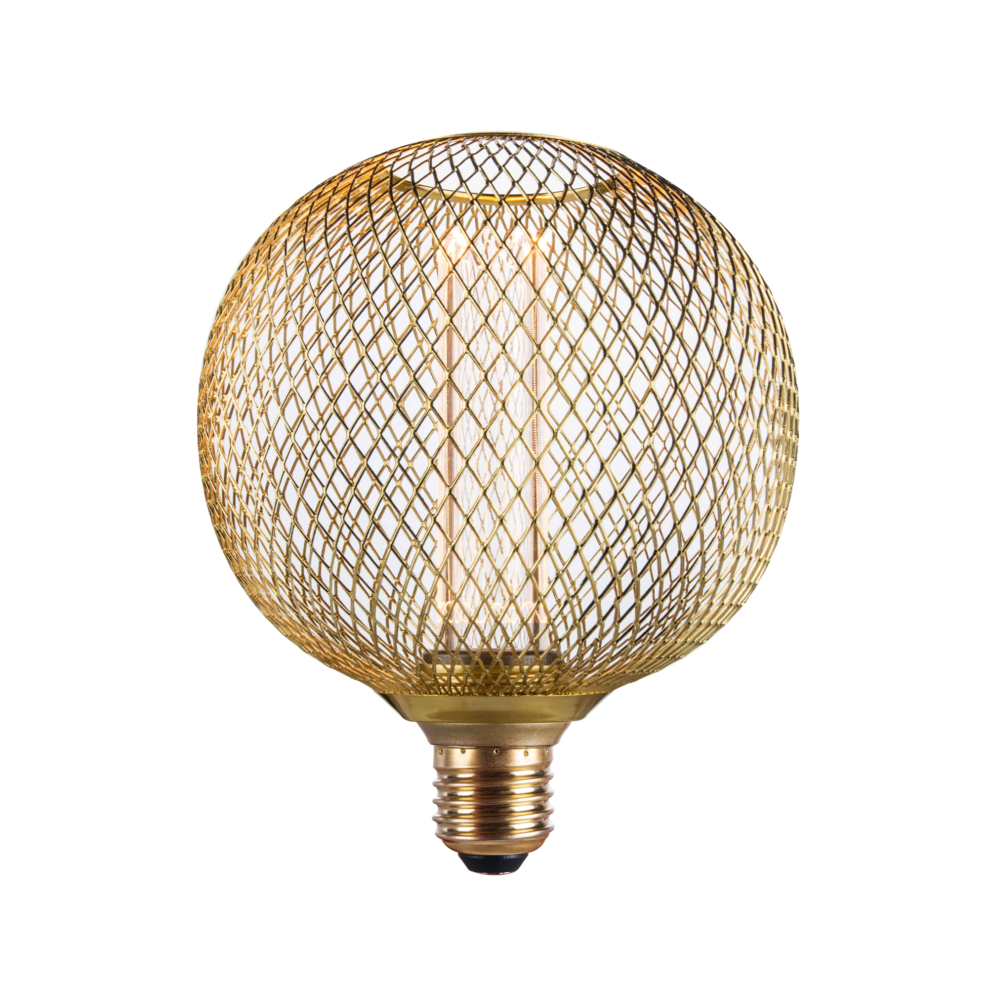 Ampoule LED E27 25W BETTY GLOBE MÉTAL DORÉ 1800K jaune 17 x 12,5 cm