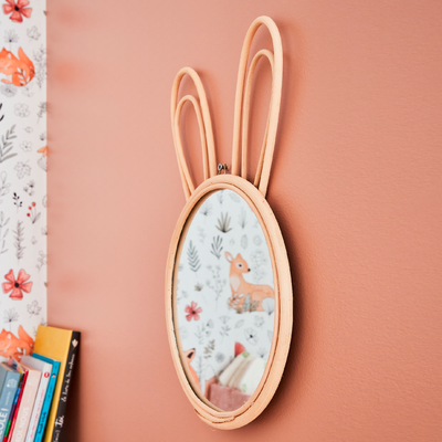 Miroir en rotin Koopa Beige