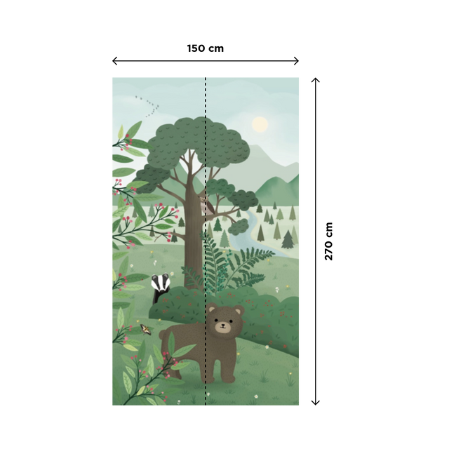 Papier peint panoramique L FAR AWAY LAND SMALL 150 x 270 cm
