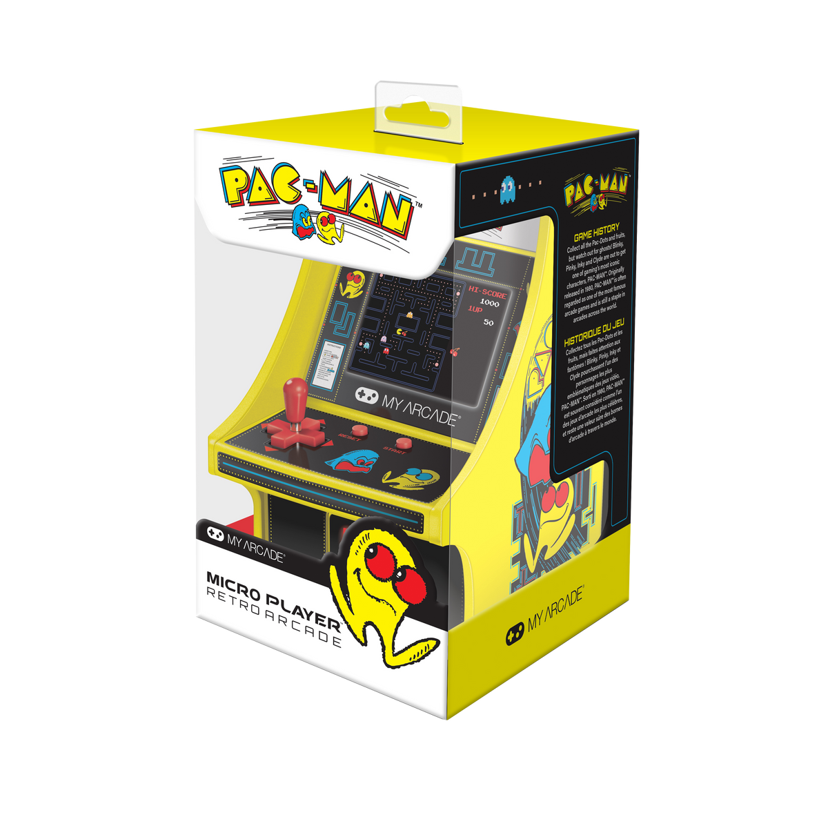 Mini console de jeu My arcade pac man Jaune