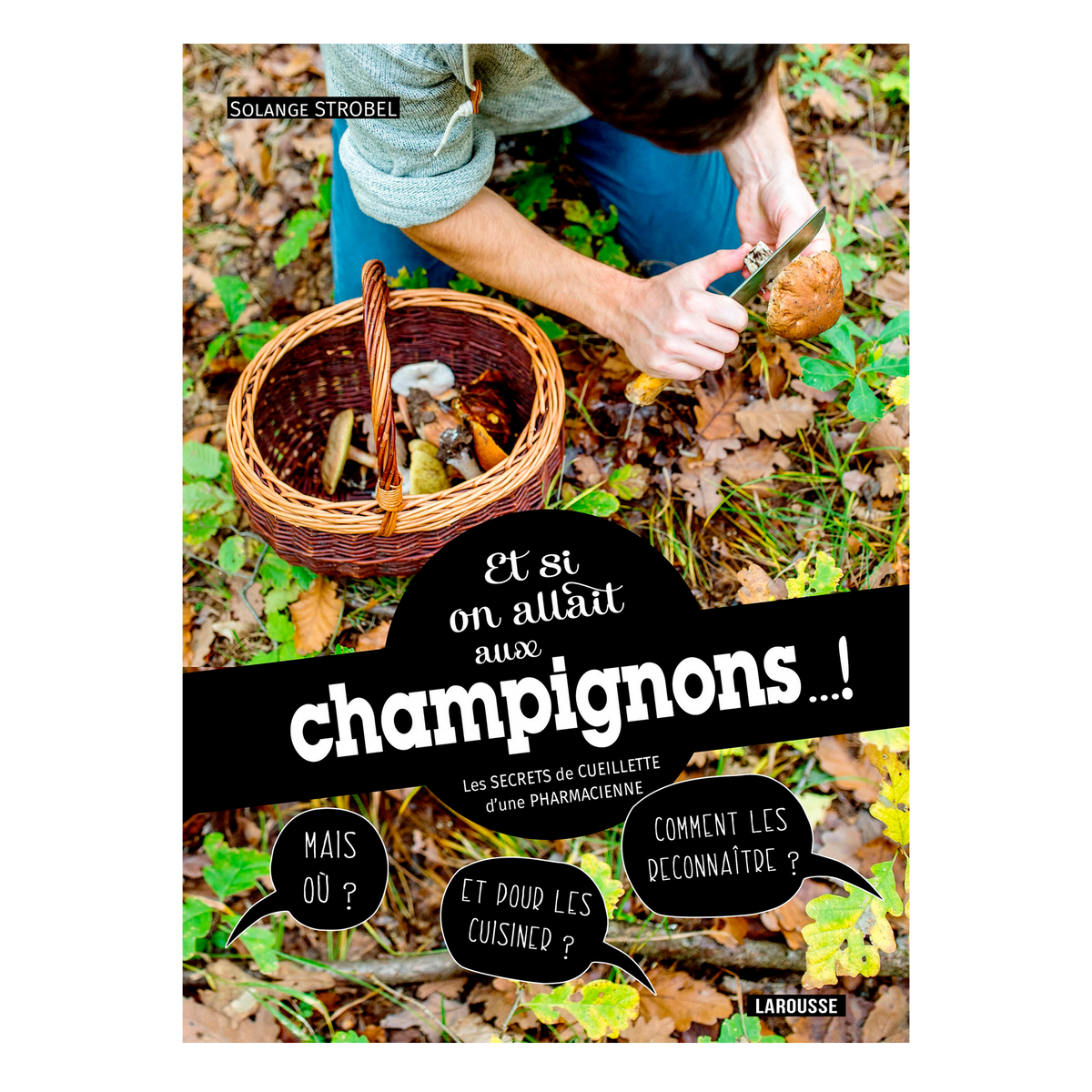 Livre voyage et nature Et si on allait aux champignons Noir