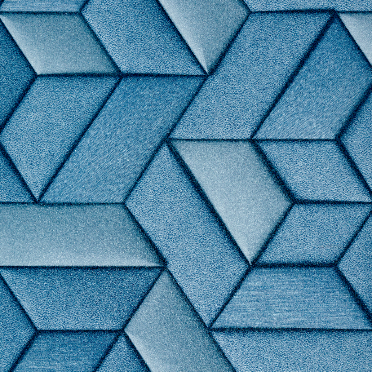 Papier peint intissé Preston Bleu denim