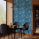 Papier peint intissé Preston Bleu denim