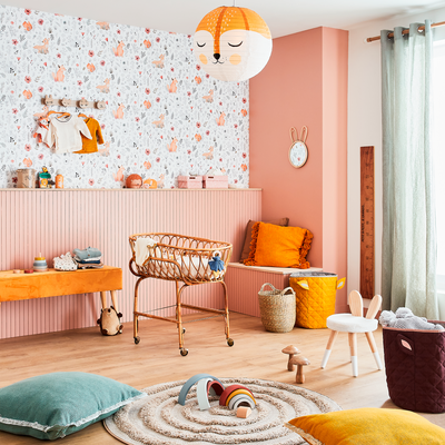 4MURS Papier peint intissé Calm forest Multicolore