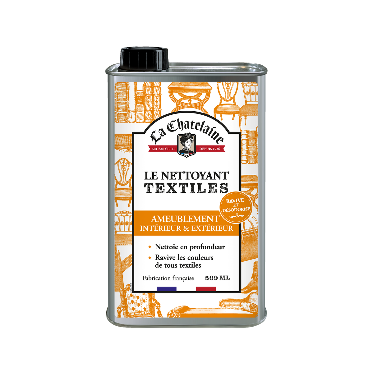 LA CHÂTELAINE Produit d'entretien Nettoyant textiles Jaune 500ML