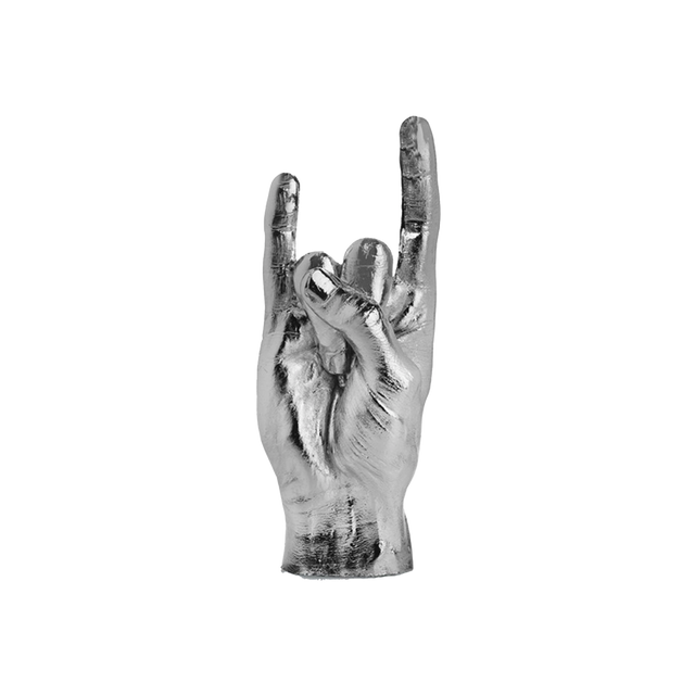 Bitten design Figurine LE DOIGT coloris argent