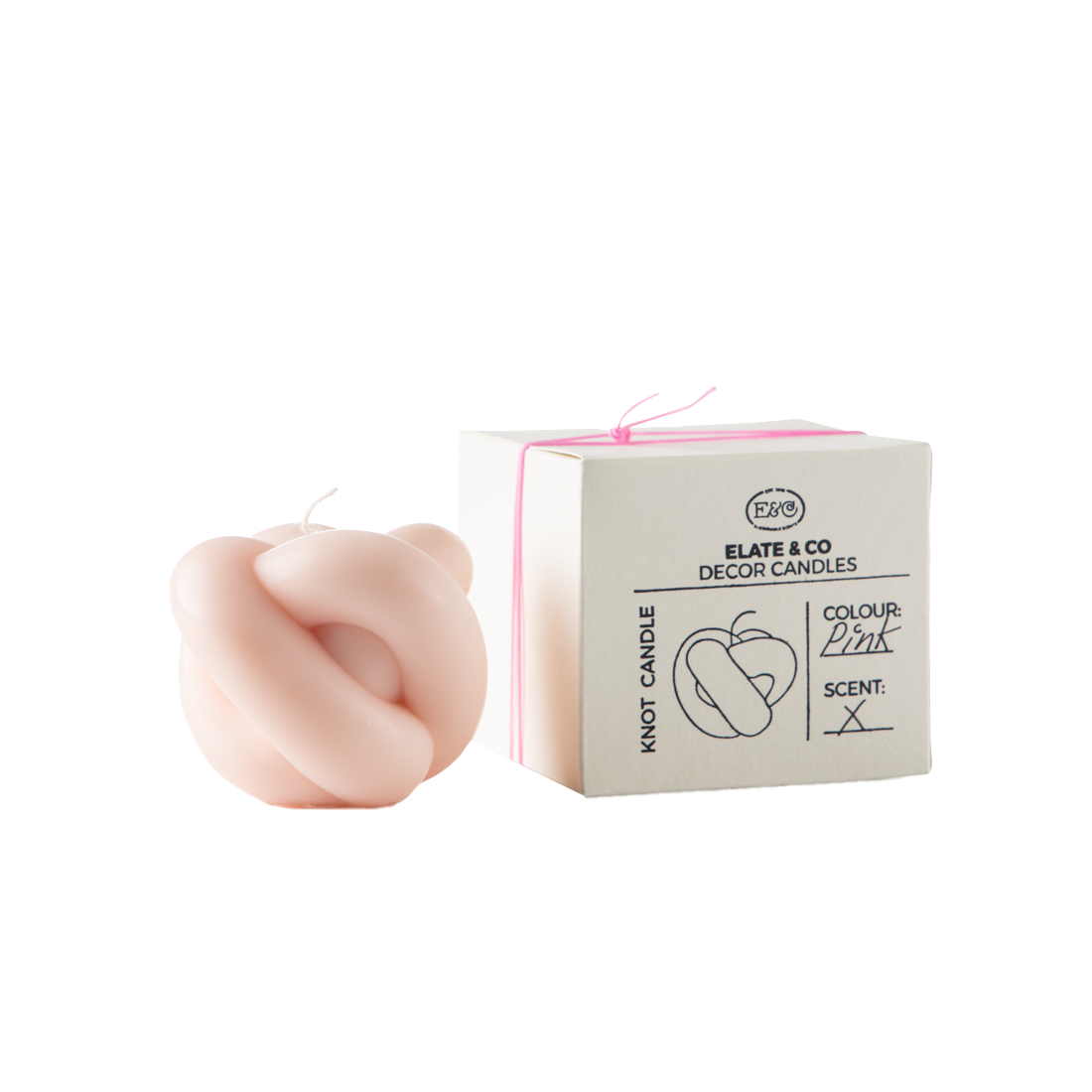 ELATE & CO Bougie Knot Sans parfum