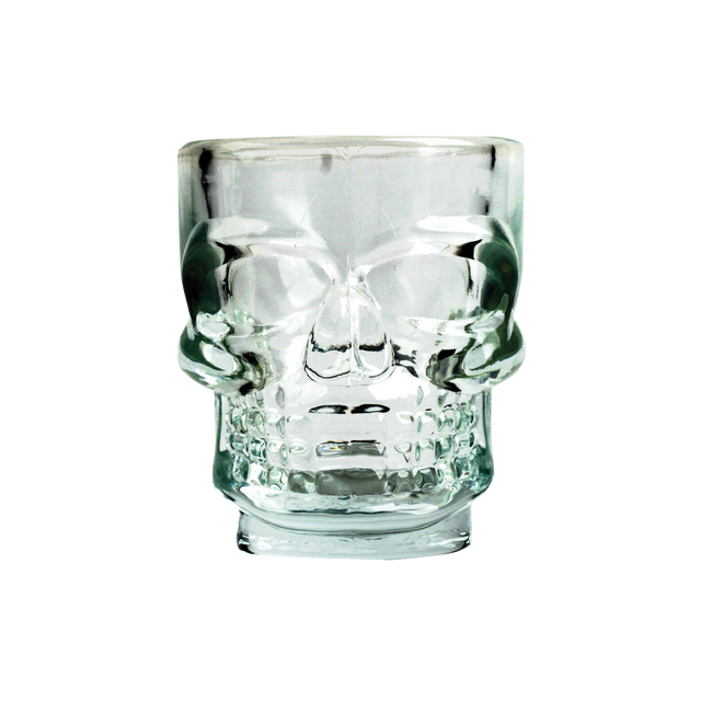 Kikkerland Verre SET DE 4 VERRES SKULL coloris transparent