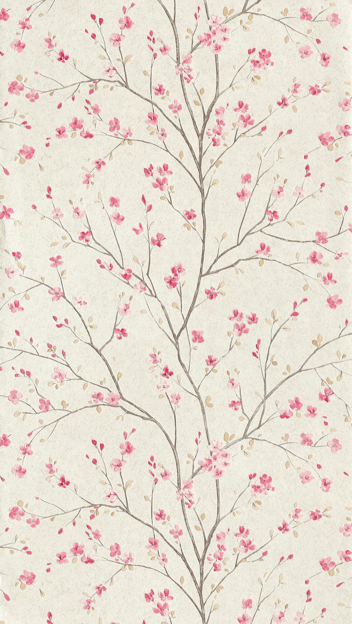 Papier peint intissé Tokyo blossom x metropolitan stories Écru