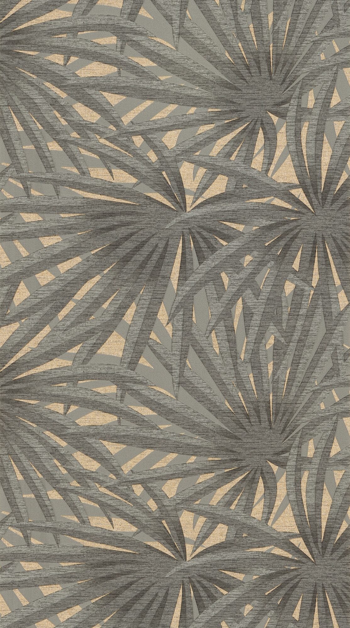 Papier peint intissé Shaïna Gris chaud