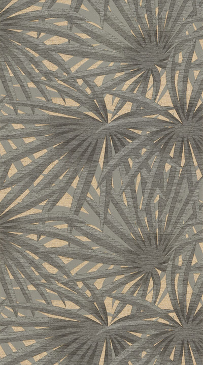 Papier peint intissé Shaïna Gris chaud