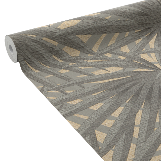 Papier peint intissé SHAÏNA coloris gris chaud