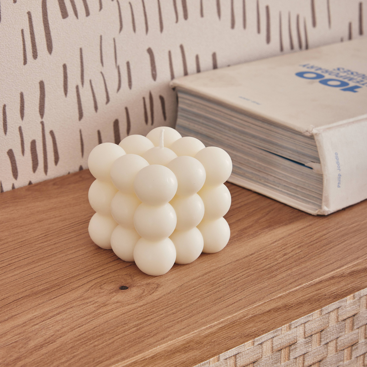 ELATE & CO Bougie Bubbel Blanc cassé