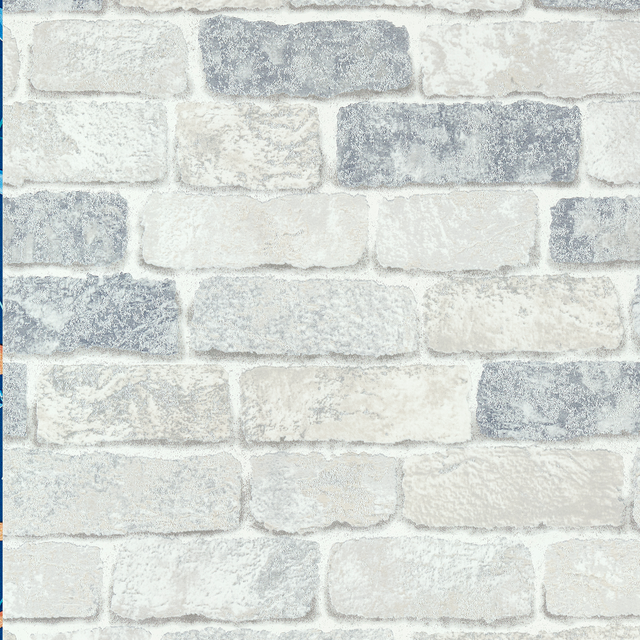 Papier peint intissé ATLANTA coloris gris perle