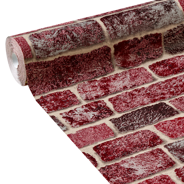 Papier peint intissé ATLANTA coloris lie de vin