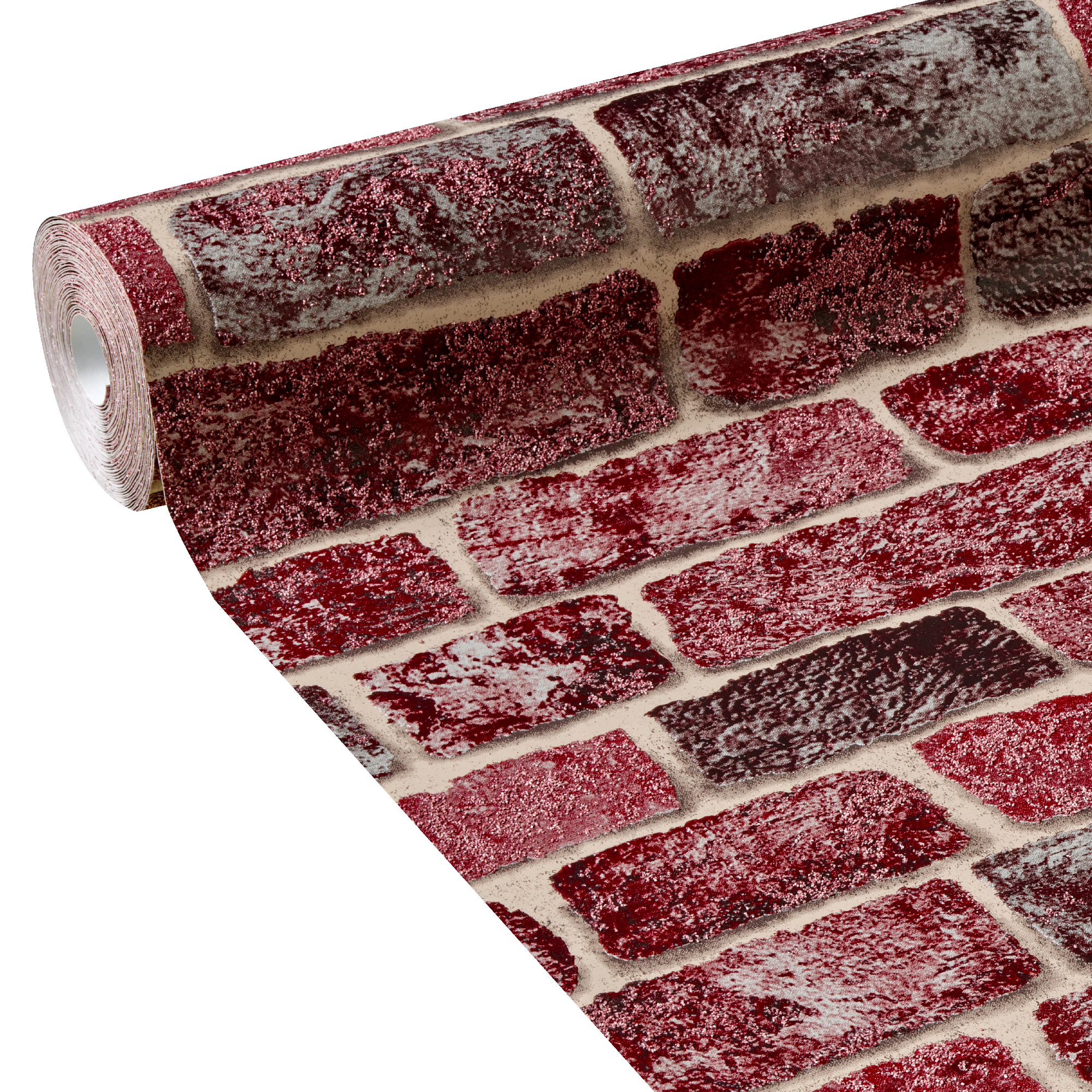 Papier peint intissé ATLANTA coloris lie de vin