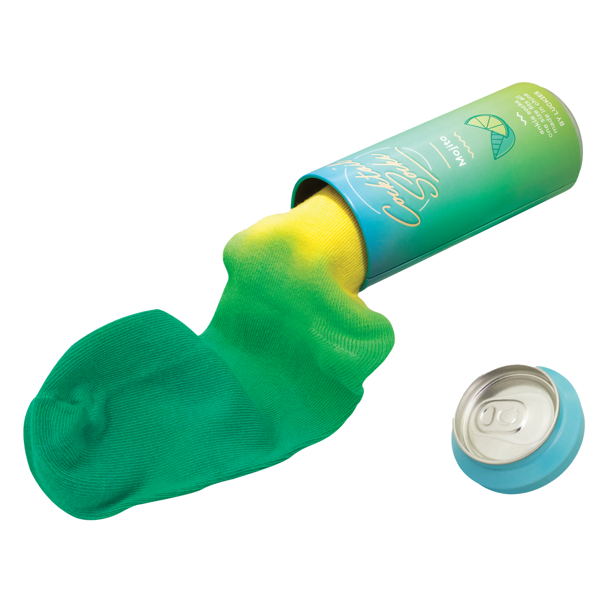 LUCKIES Chaussettes Mojito Vert et jaune