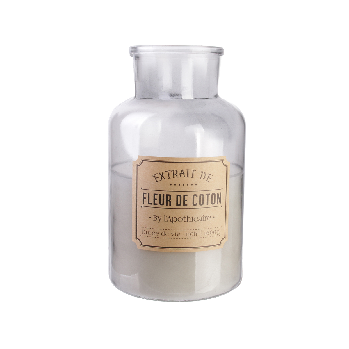 Bougie parfumée Apothicaire xl Blanc 1600G