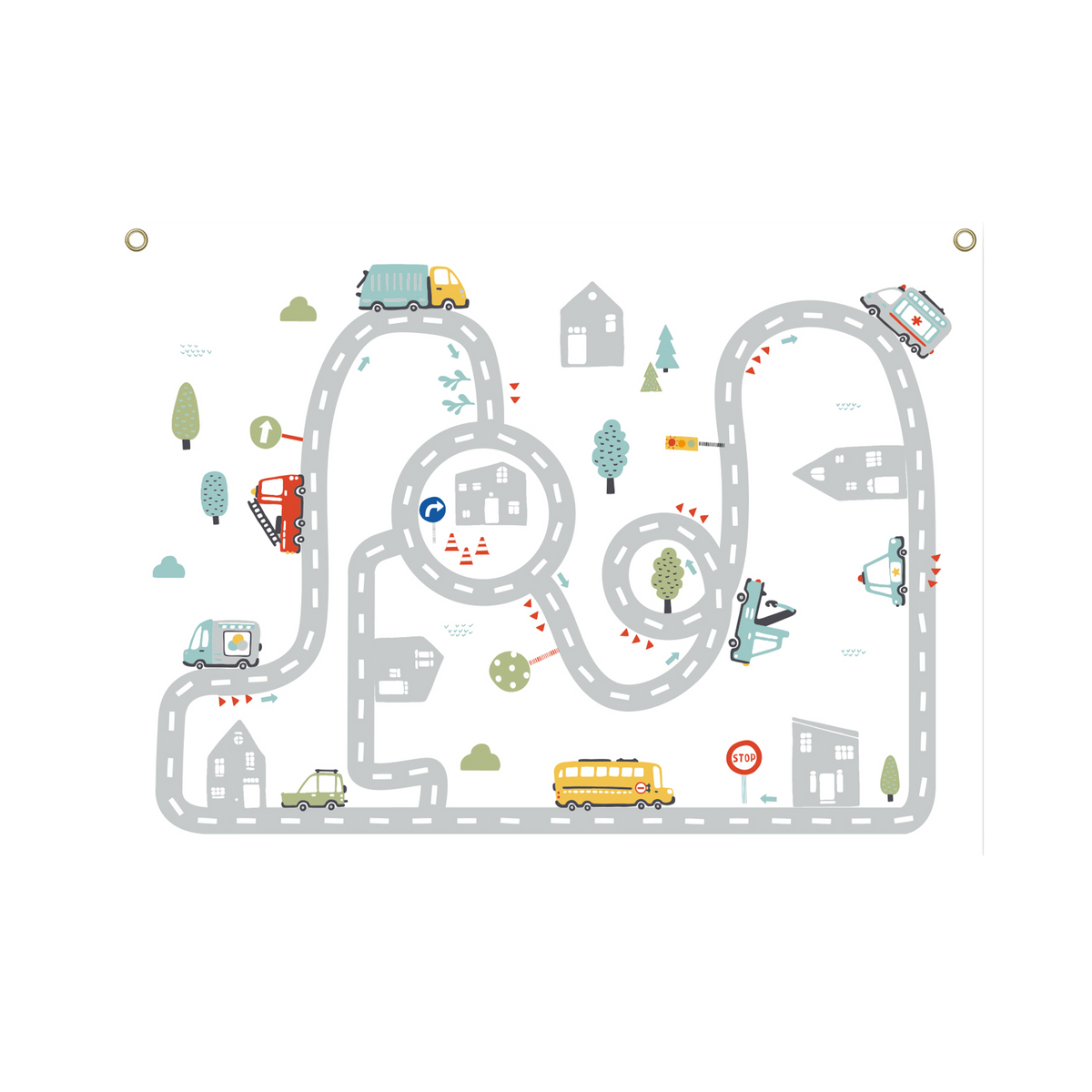 4MURS Kakémono déco Mon circuit Multicolore