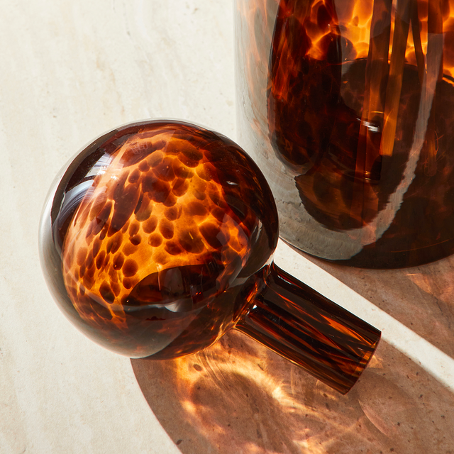 Bouteille décorative ROMA coloris noir marron