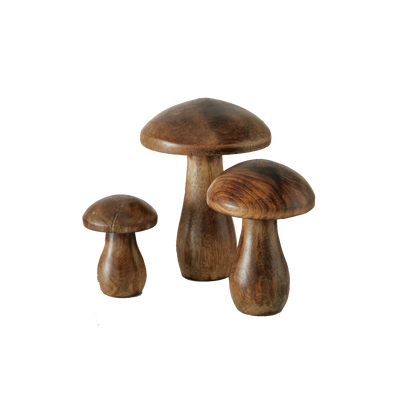 Figurine Pilz Bois
