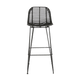 ZAGO Tabouret de plan de travail Fresh Noir 1 place