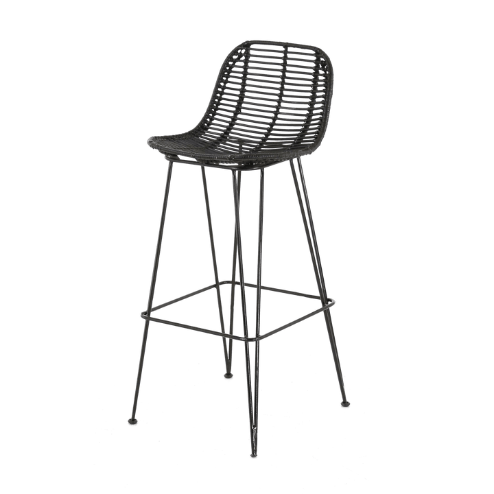 ZAGO Tabouret de plan de travail Fresh Noir 1 place