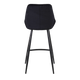 ZAGO Tabouret de plan de travail Clipa Noir 1 place