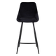 ZAGO Tabouret de plan de travail Clipa Noir 1 place