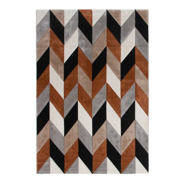 Tapis LORENZO coloris brun 120 x 170 cm