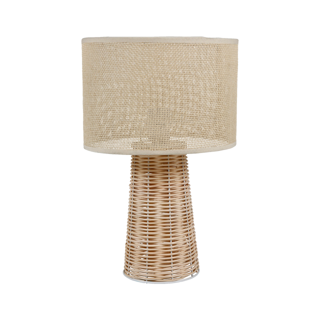 Lampe à poser DANA coloris rotin 39 x 25,5 cm