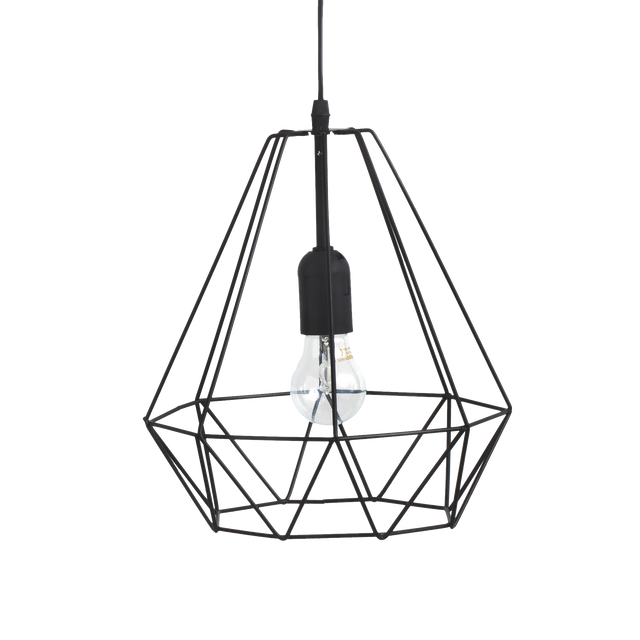 Suspension LUCIA coloris noir 28 x 25 cm