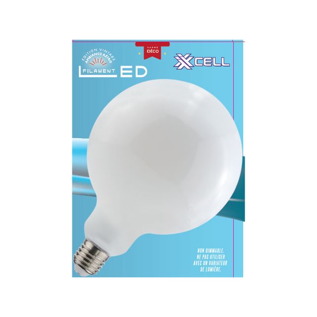 Ampoule LED GLOBE 100W E27 LUMIÈRE FROIDE blanc 18 x 12 cm