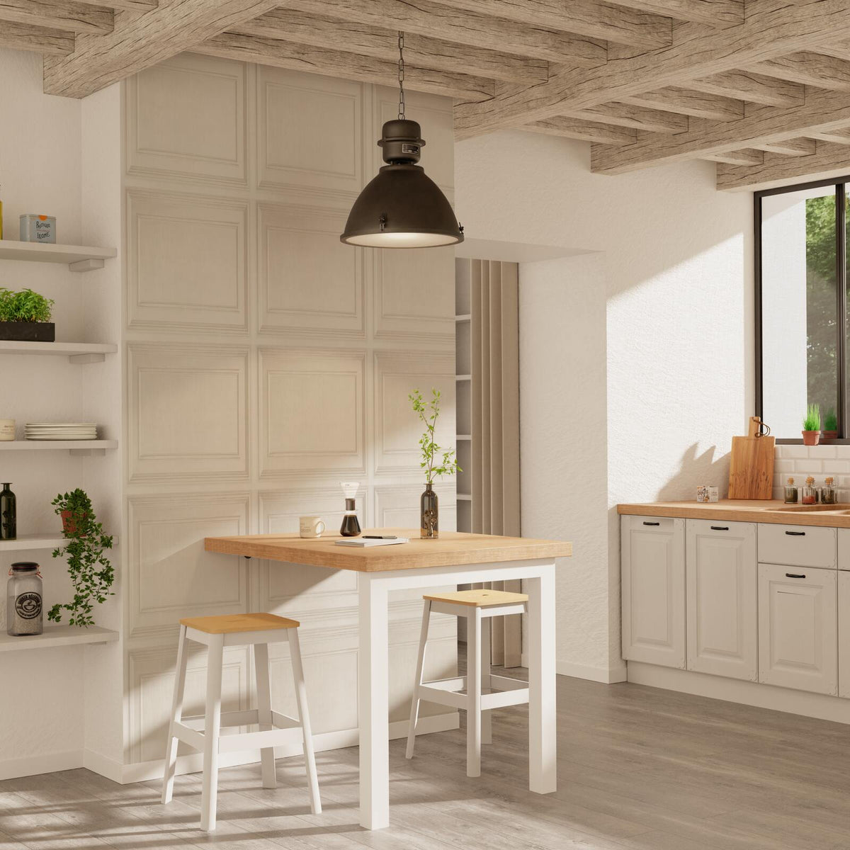 Papier peint intissé Louison Lin clair