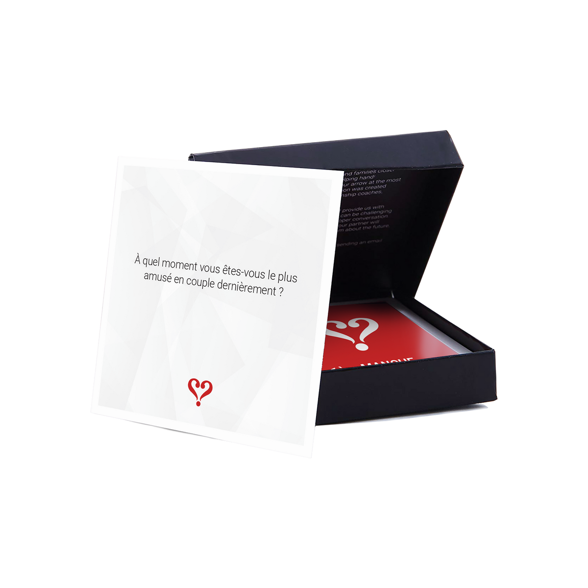 VERTELLIS Jeu de couple Vertellis couple Noir et rouge