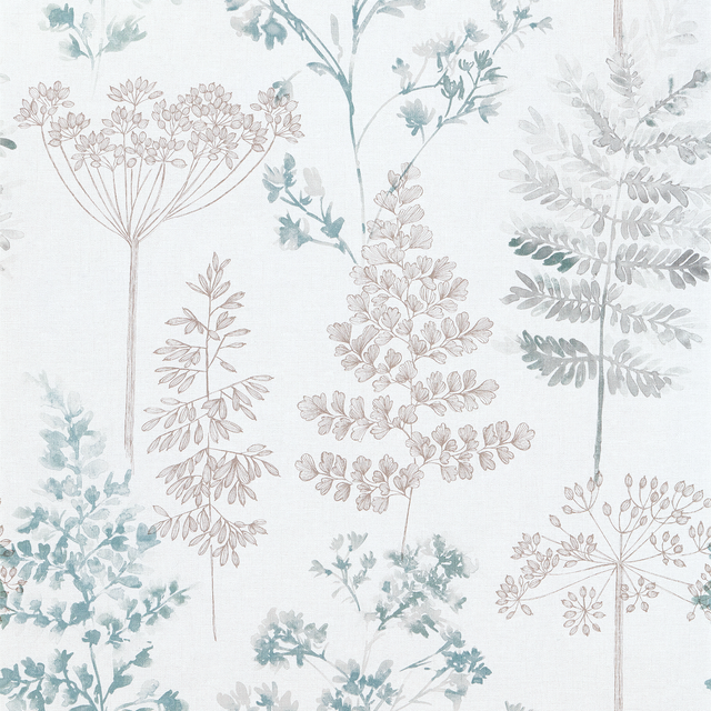 Papier peint intissé HOLLY coloris bleu gris