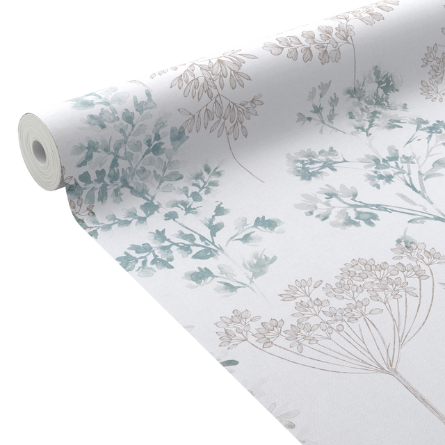 Papier peint intissé HOLLY coloris bleu gris