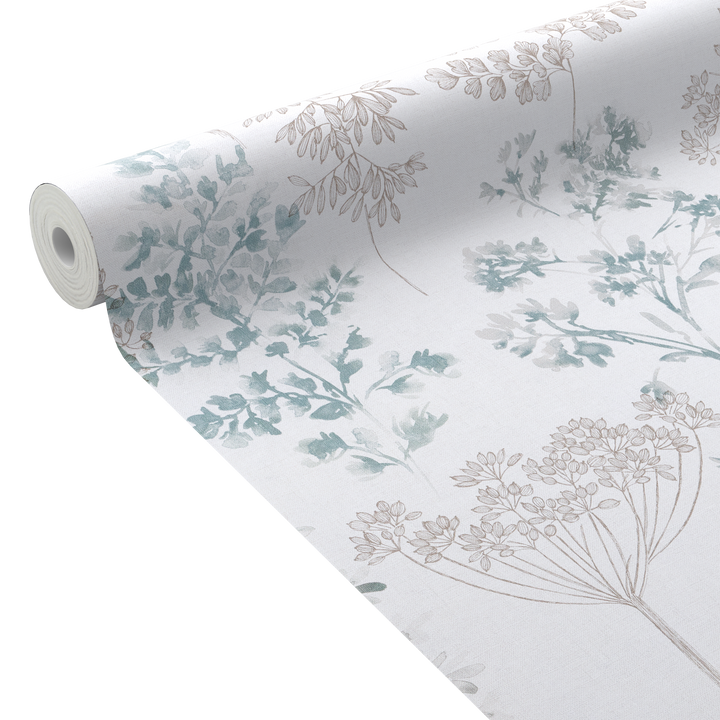 Papier peint intissé Holly Bleu gris