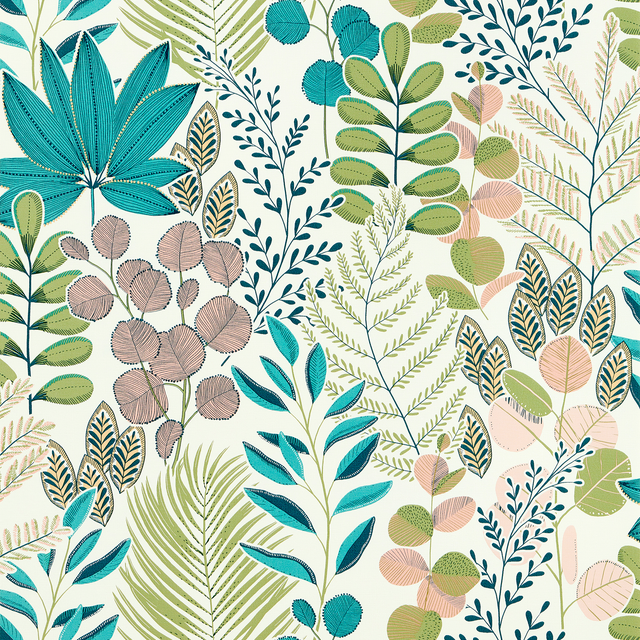 Papier peint intissé JOHANNA coloris multicolore