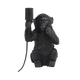 LIGHT & LIVING Lampe à poser Monkey thinker Noir