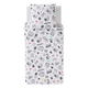 4MURS Parure de lit en toile de coton Gaming Blanc
