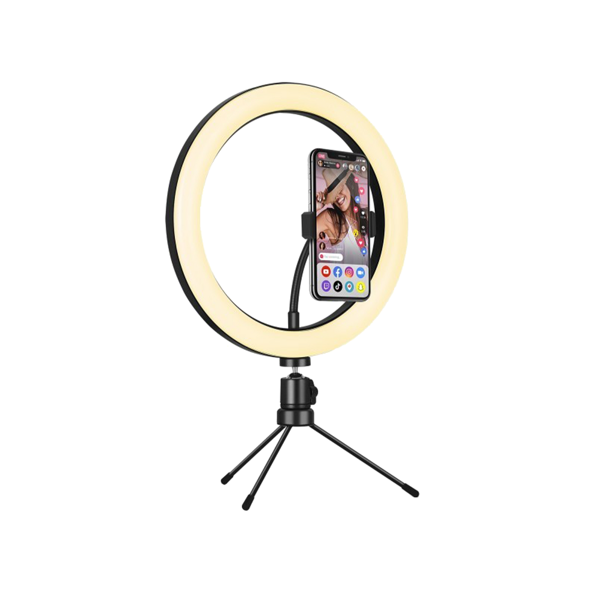 Lampe connectée Anneau lumineux Blanc