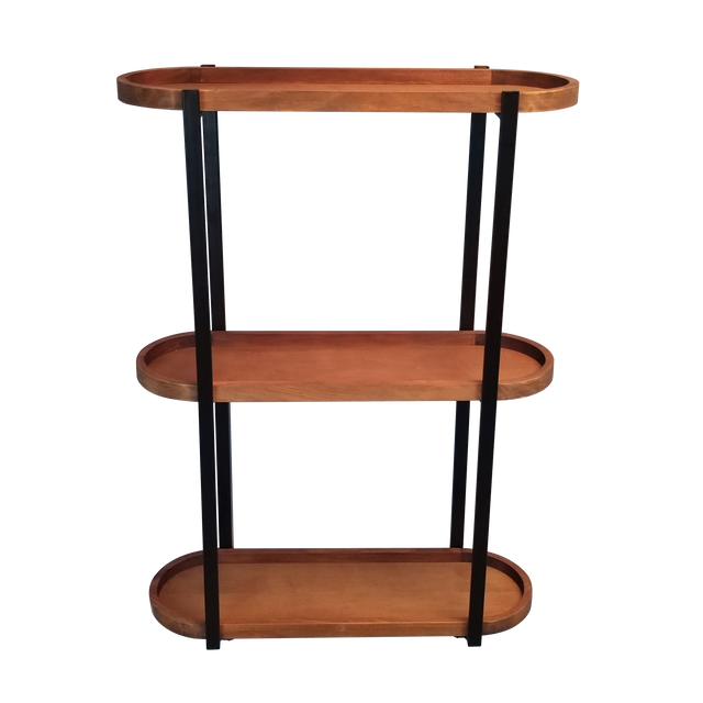 4MURS Etagère en bois YORK coloris noir et bois