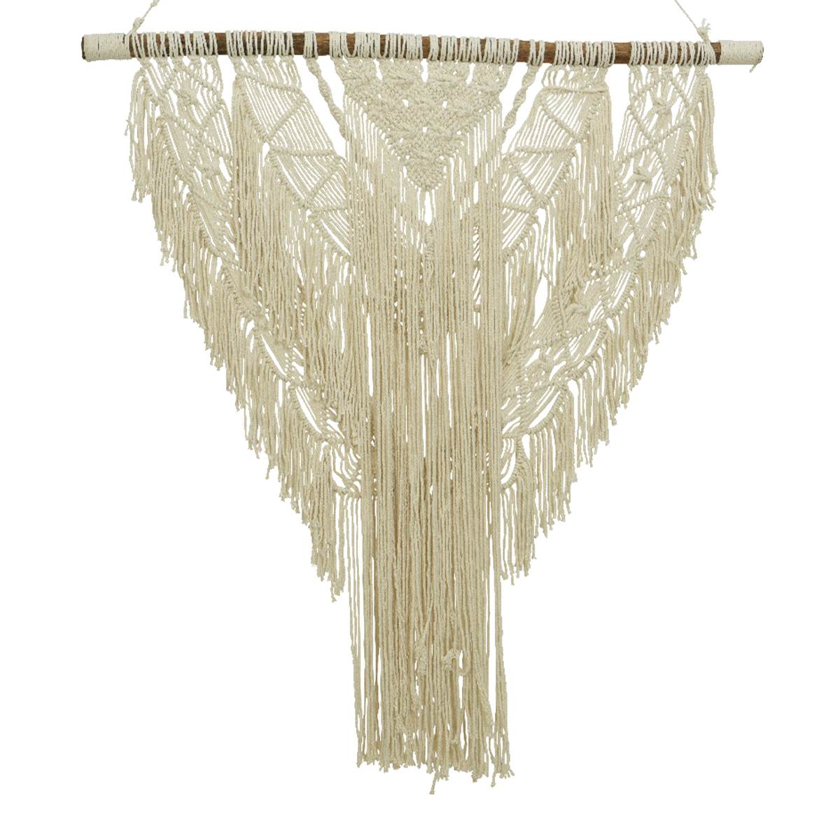 Suspension en macramé Nahua Blanc