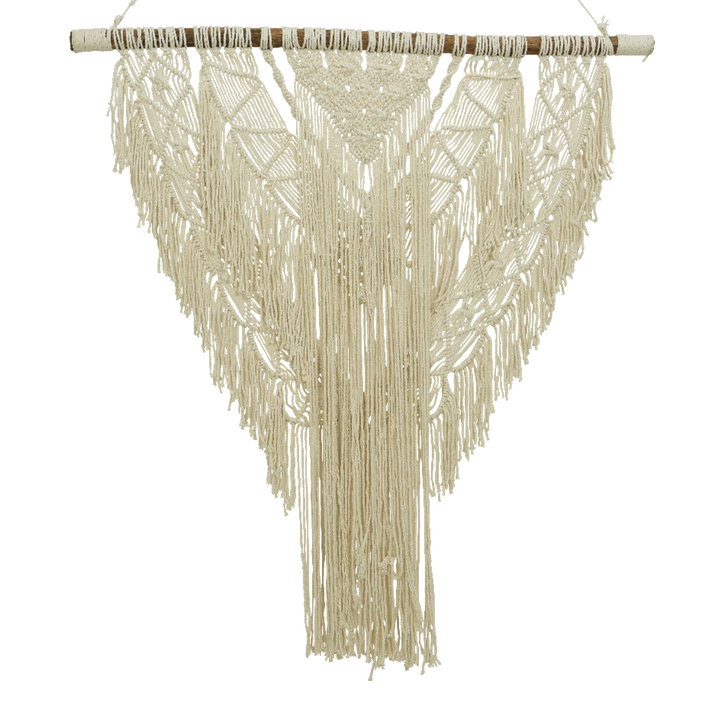 Suspension en macramé Nahua Blanc
